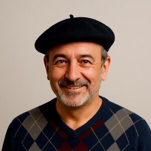 Black Wool Beret